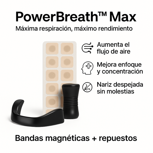 Dilatador Nasal PowerBreath™ Max | 4 niveles. Máxima respiración.